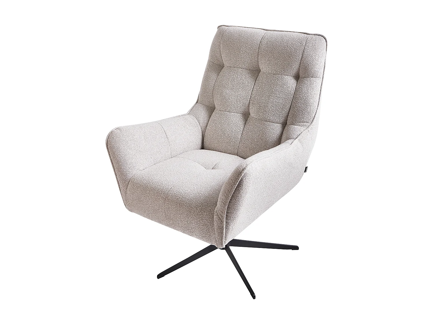 Fauteuil pivotant MOLLE II Tissu Beige clair