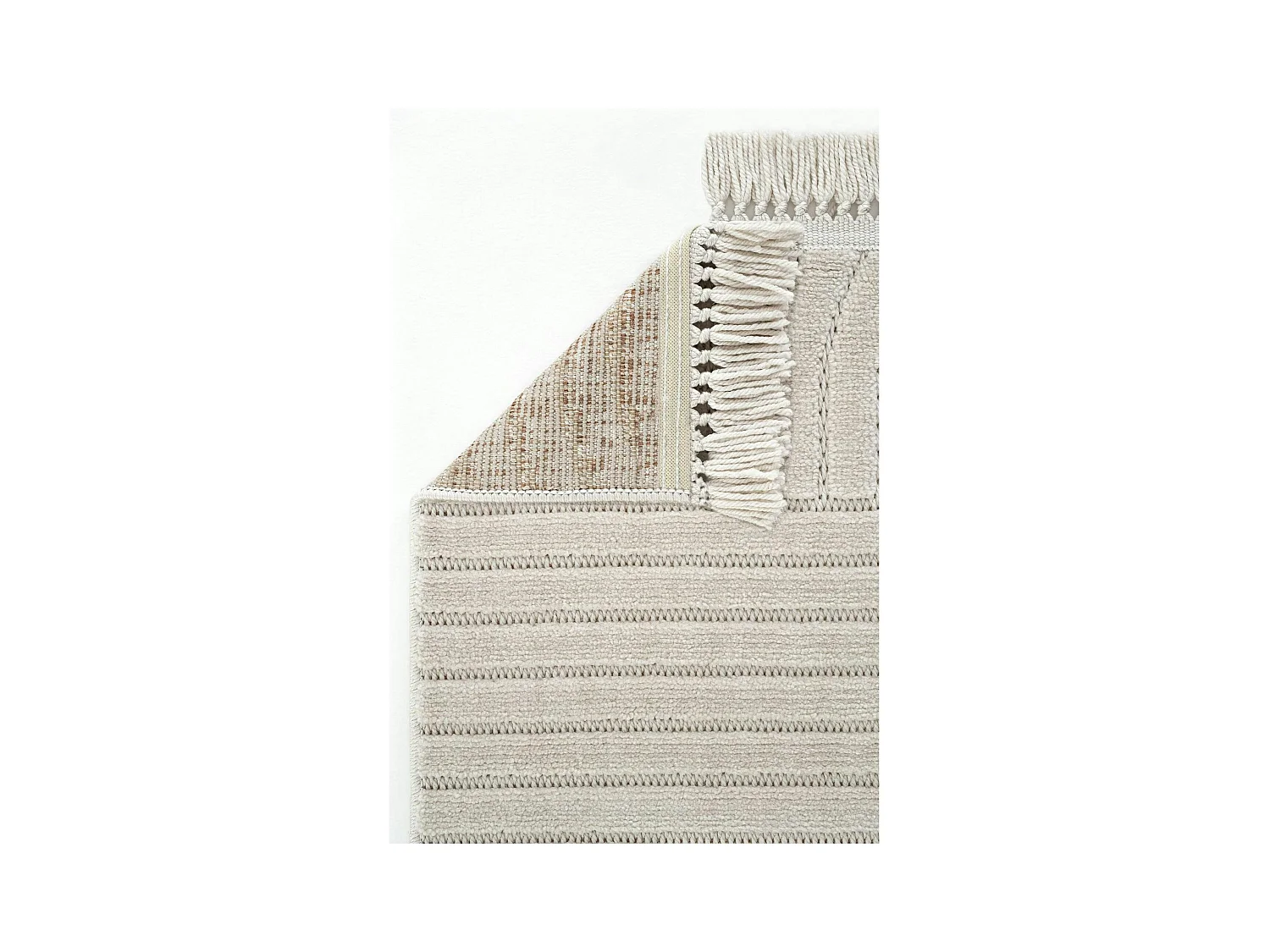 Tapis beige – motif art déco en relief, 120x180 cm ISTANBUL