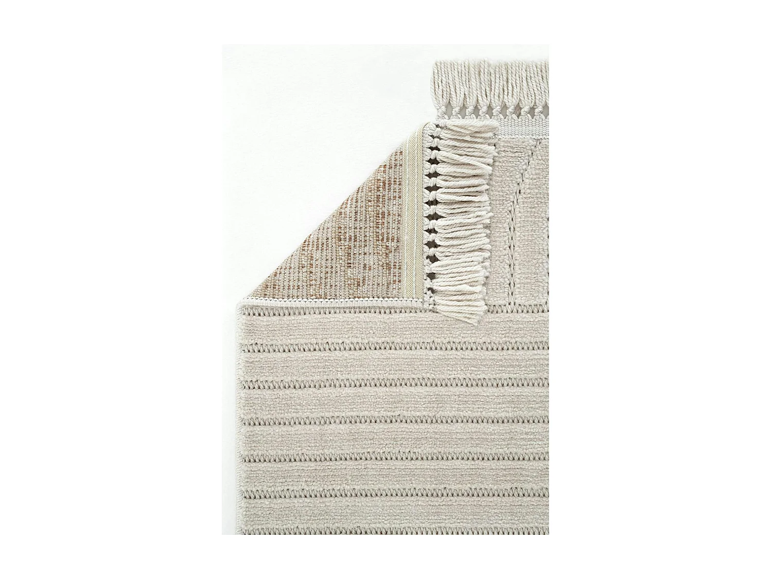 Tapis beige – motif art déco en relief, 120x180 cm ISTANBUL