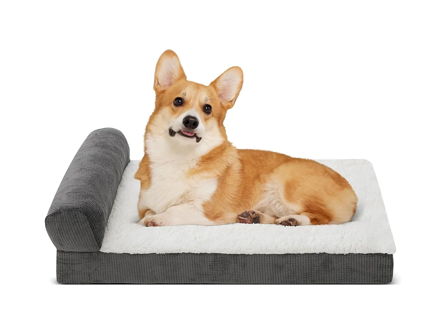 Lit orthopédique pour chien, canapé ergonomique pour chien avec mousse en forme d'œuf, lavable et antidérapant pour l'intérieur et l'extérieur (M 75 * 50 * 20cm)