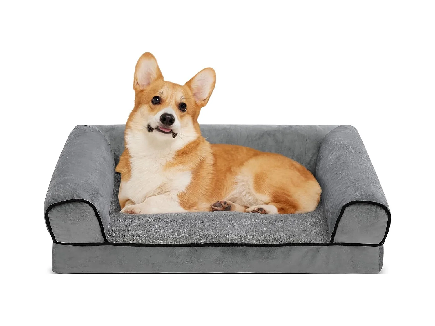 Lit pour chien, canapé orthopédique pour chien, canapé avec mousse ergonomique en forme d'œuf, lavable et antidérapant (M 50 * 40 * 18CM)