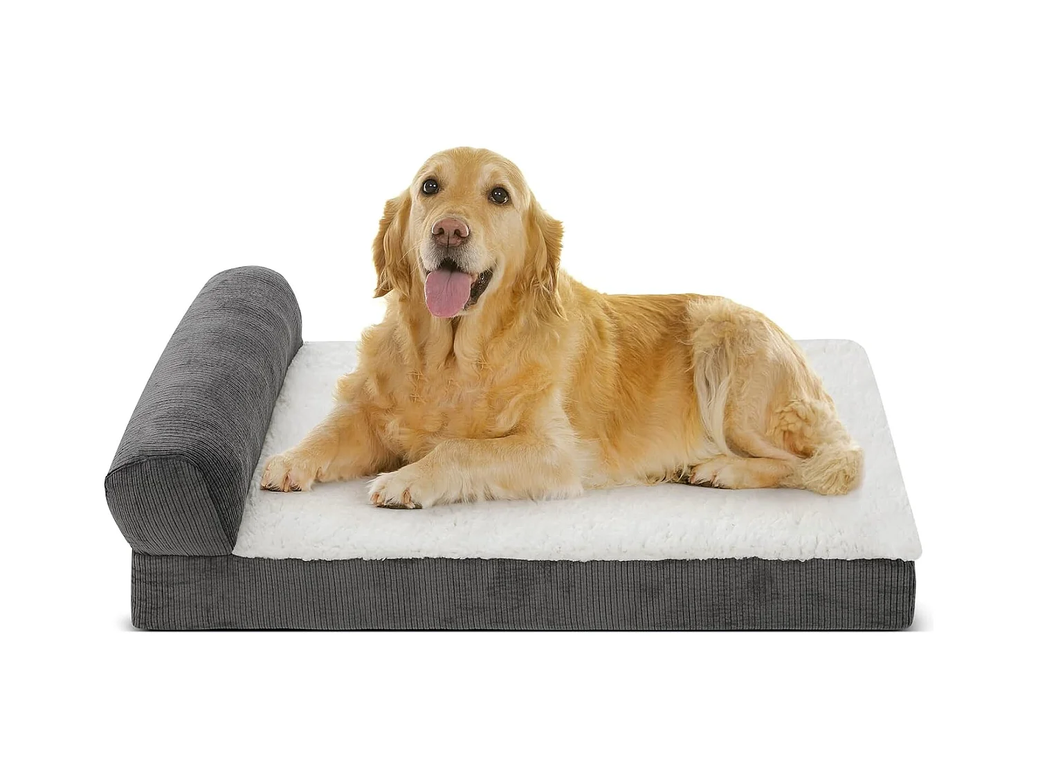 Lit orthopédique pour chien, canapé ergonomique pour chien avec mousse en forme d'œuf, lavable et antidérapant pour l'intérieur et l'extérieur (XL 105 * 65 * 25cm)