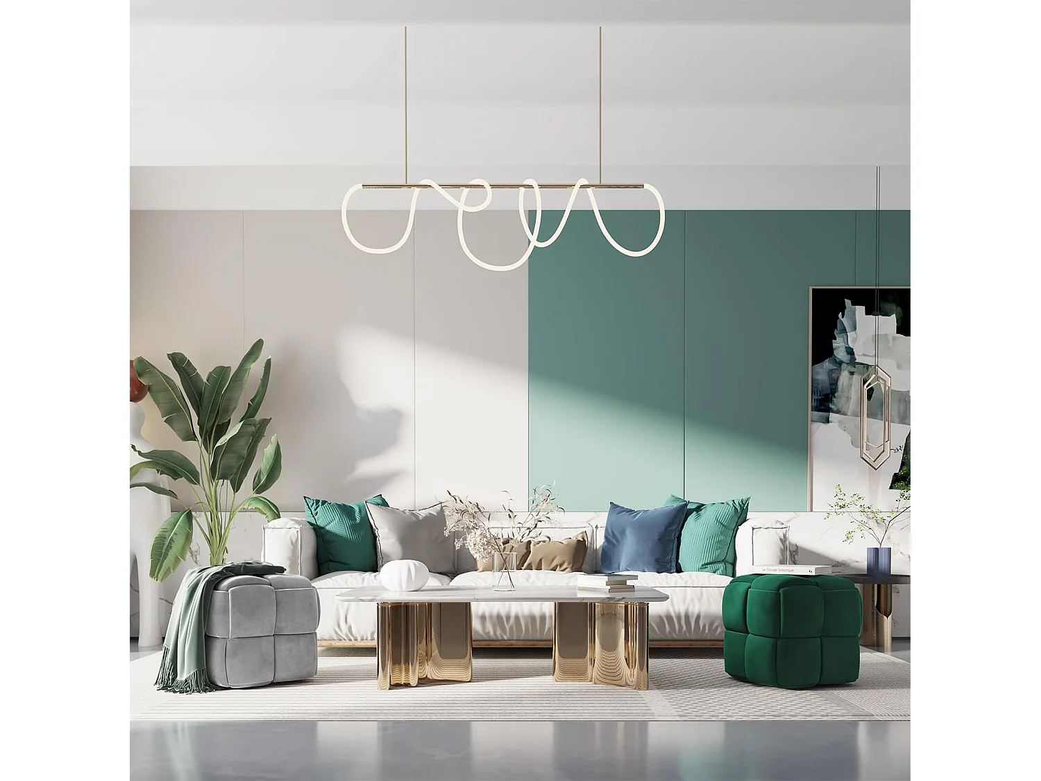 Pouf poggiapiedi in velluto, per soggiorno, quadrato, intrecciato, decorativo, moderno, 43 x 43 x 46 cm, carico massimo 140 kg, grigio