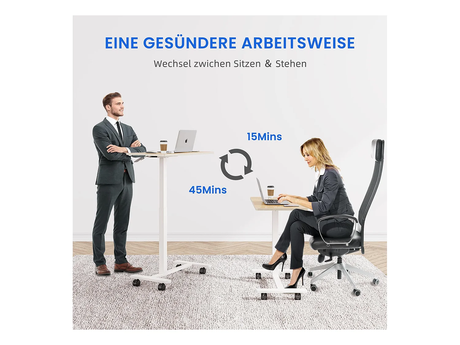 Table d’appoint en bois 40x80 cm, hauteur réglable, avec roulettes, utilisable comme table de lit, chevet, bureau mobile ou table de soins pour chambre ou salon