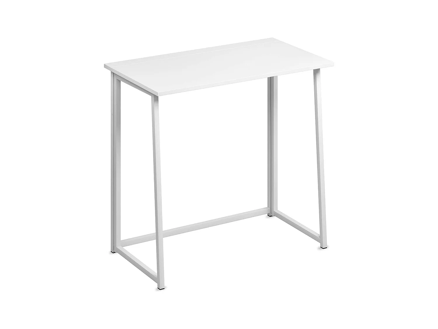 Opvouwbaar bureau, klein computerbureau voor thuiskantoor, 80 x 45 x 74 cm - Wit