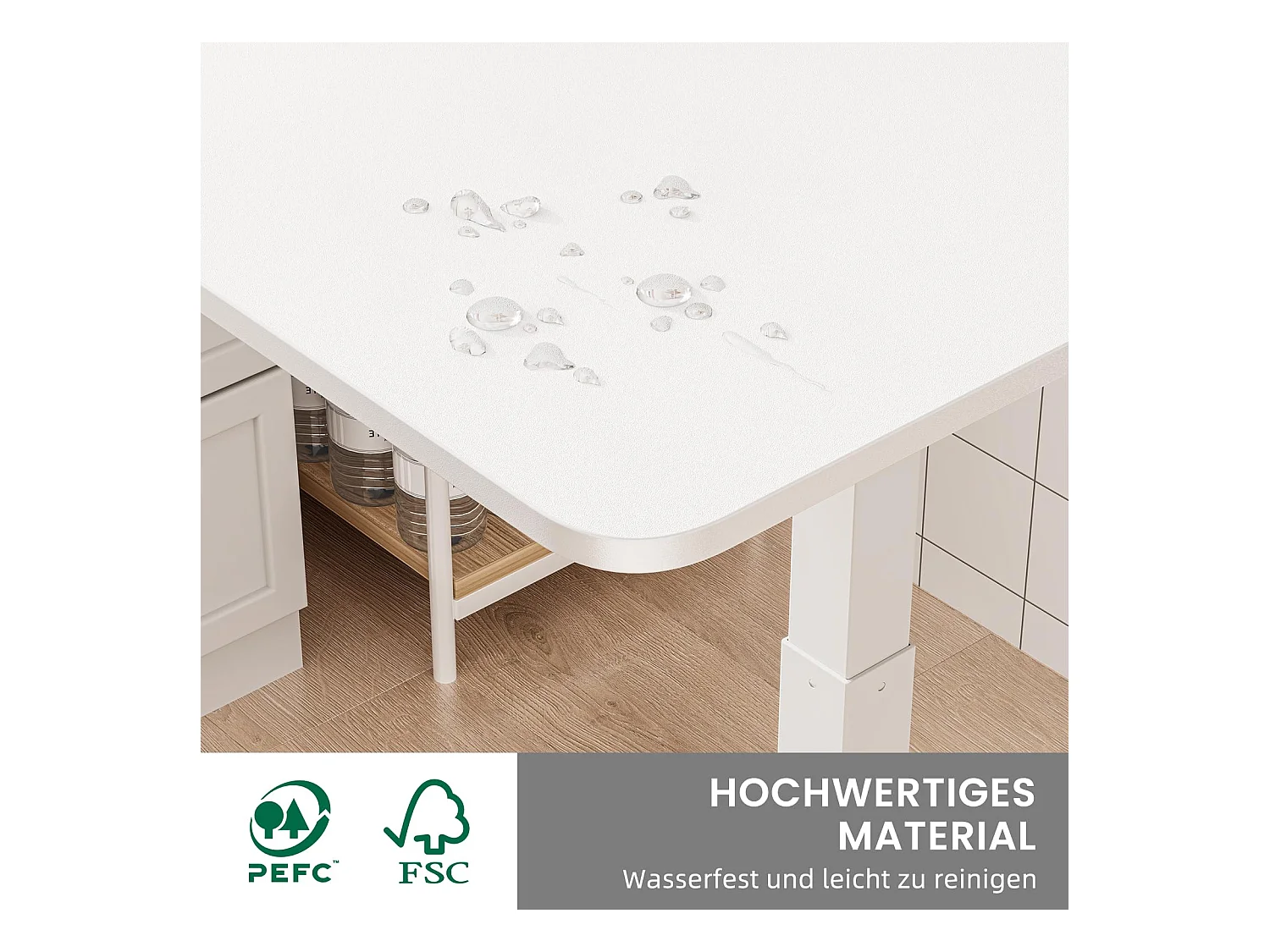 Table d’appoint réglable en hauteur avec roulettes, idéale comme table de soin pour lit, bureau mobile, table de chevet ou table de canapé pour salon