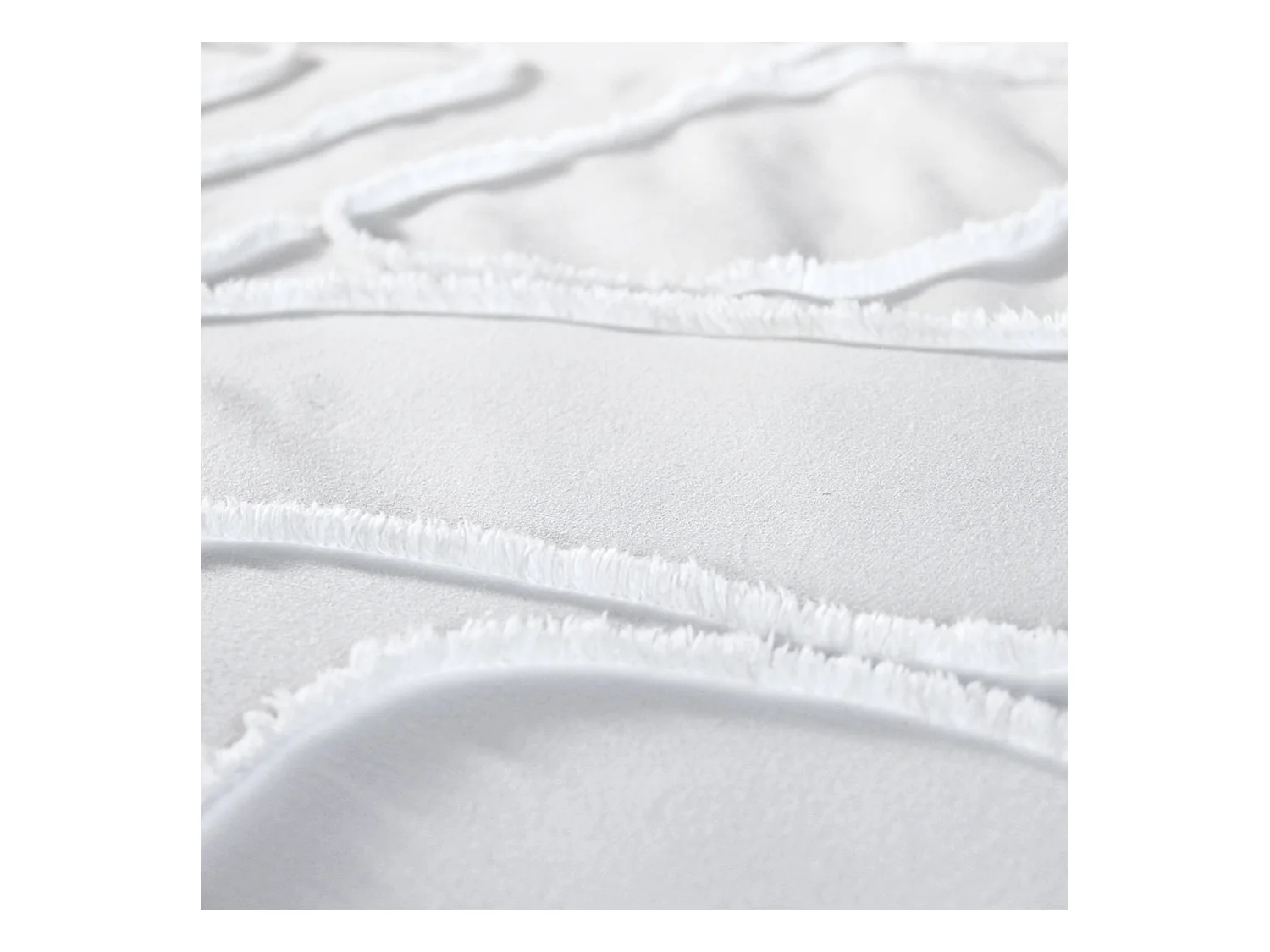 Juego de funda nórdica de algodón blanco 2 plazas