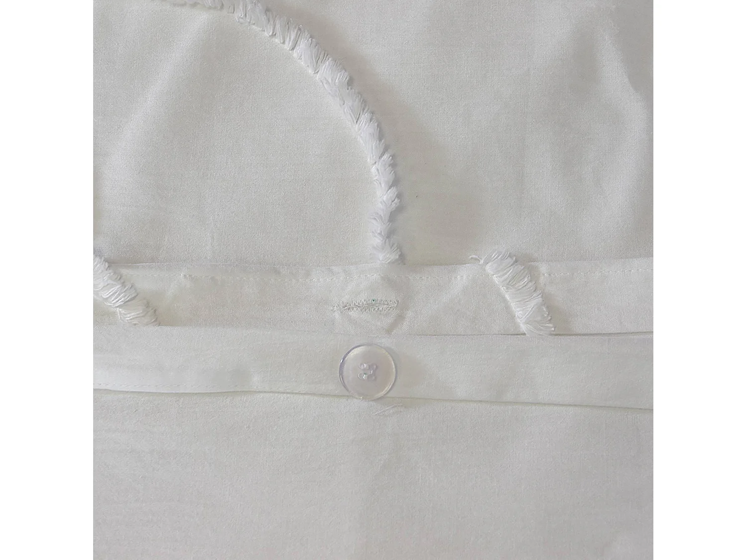 Set di copripiumino di cotone bianco 2 piazze