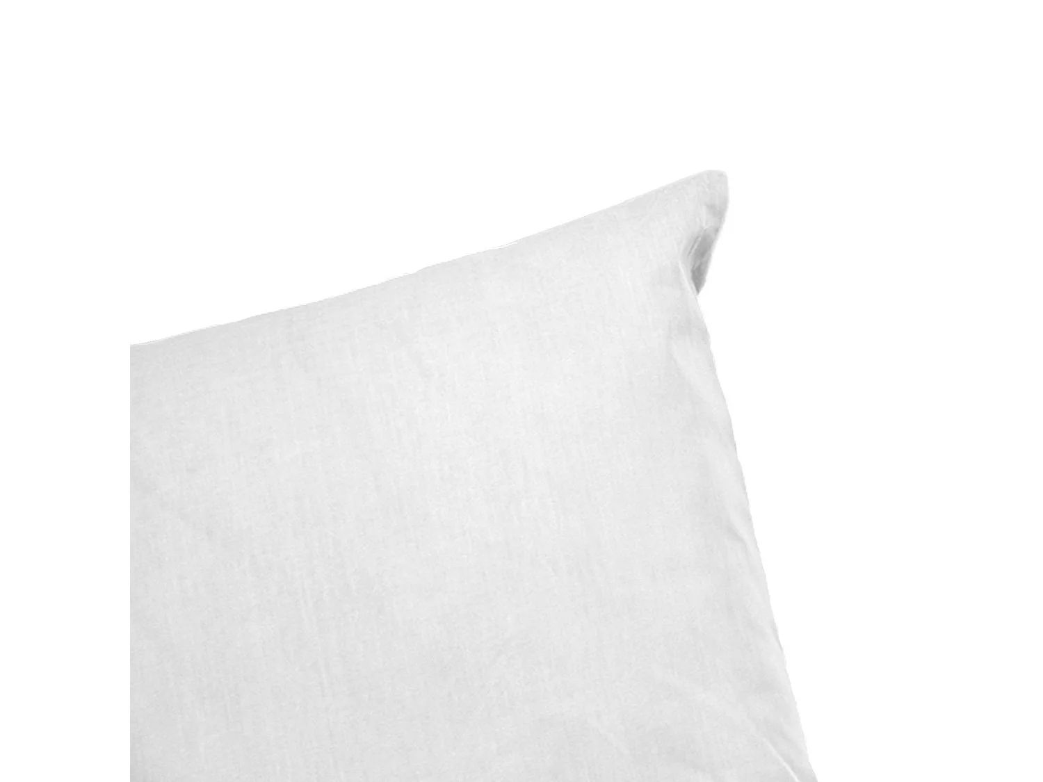 Biancheria da letto in percalle di cotone bianco