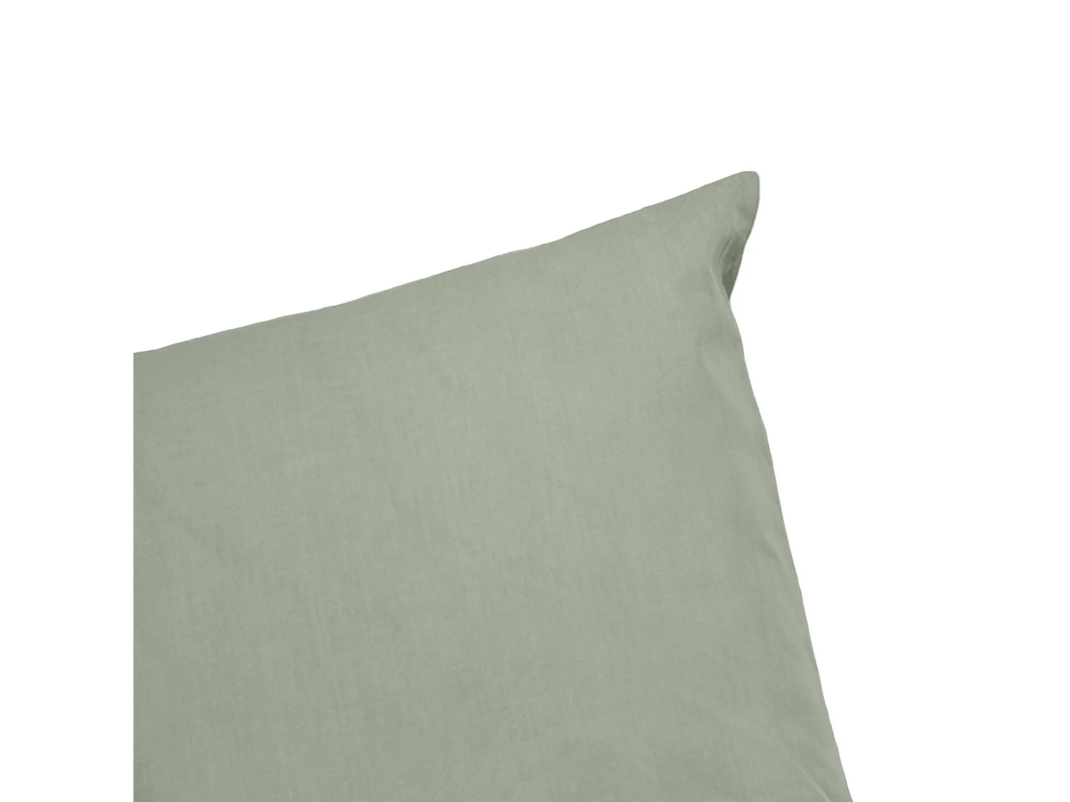 Set copripiumino in cotone verde salvia