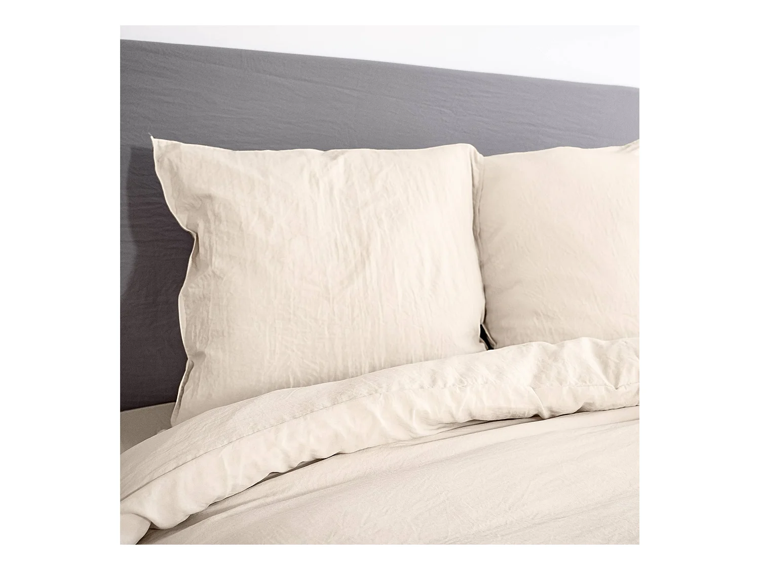 Set di biancheria da letto in microfibra lavata a sabbia a 2 posti