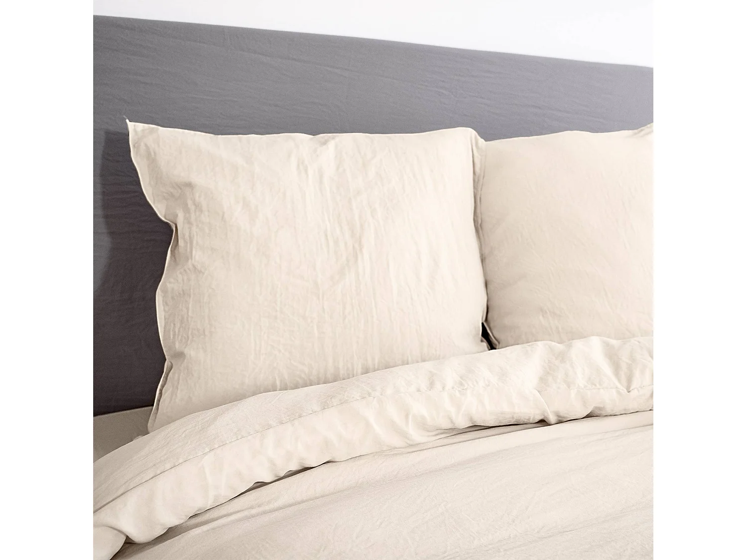 Set di biancheria da letto in microfibra lavata a sabbia a 2 posti