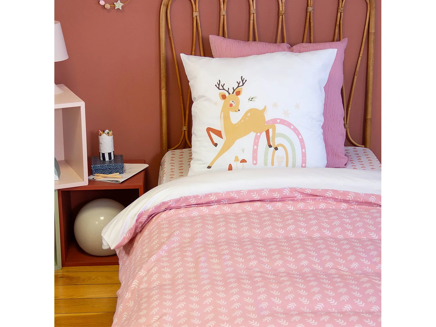 Biancheria da letto in microfibra reversibile stampata foresta