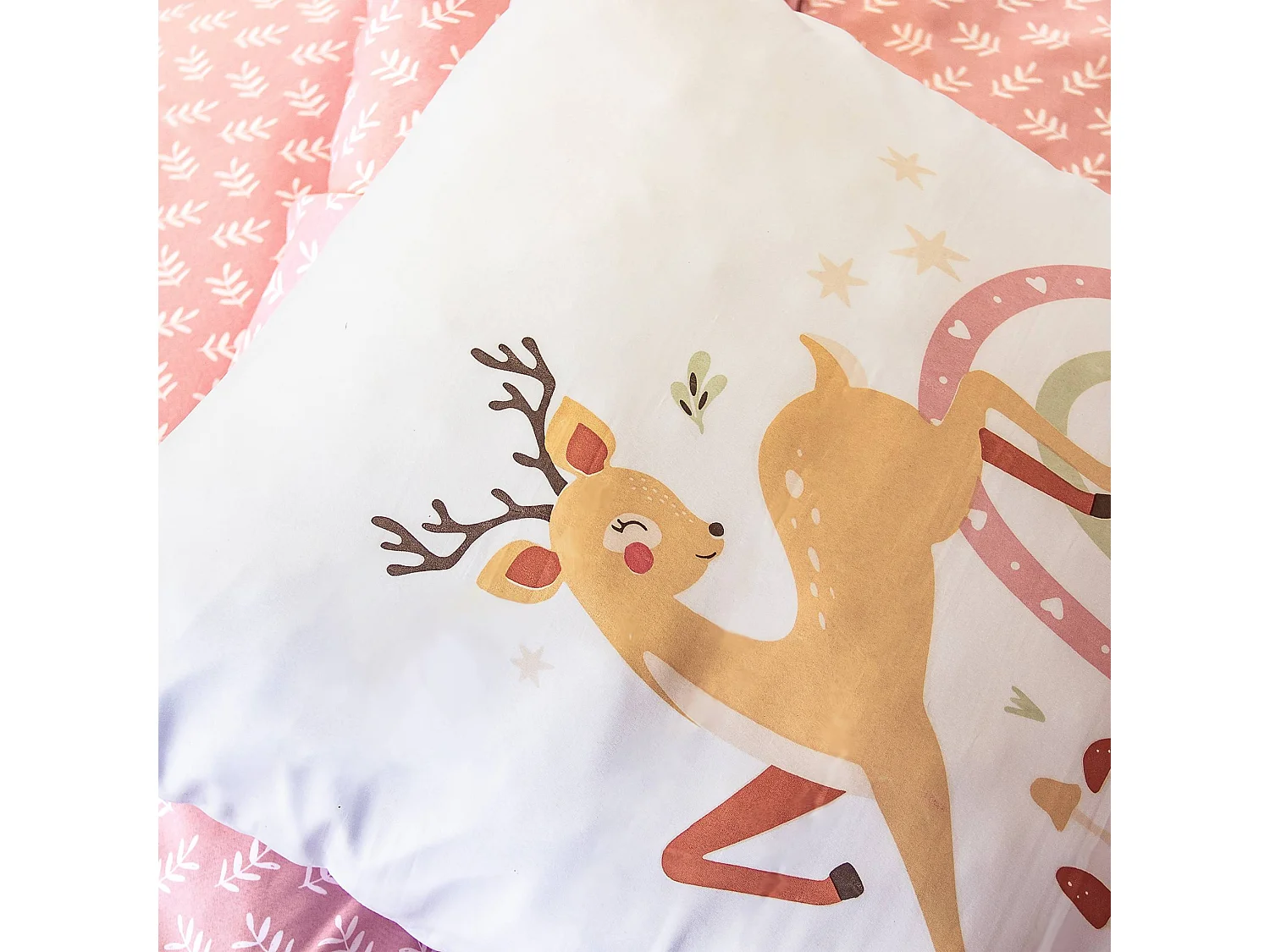 Biancheria da letto in microfibra reversibile stampata foresta