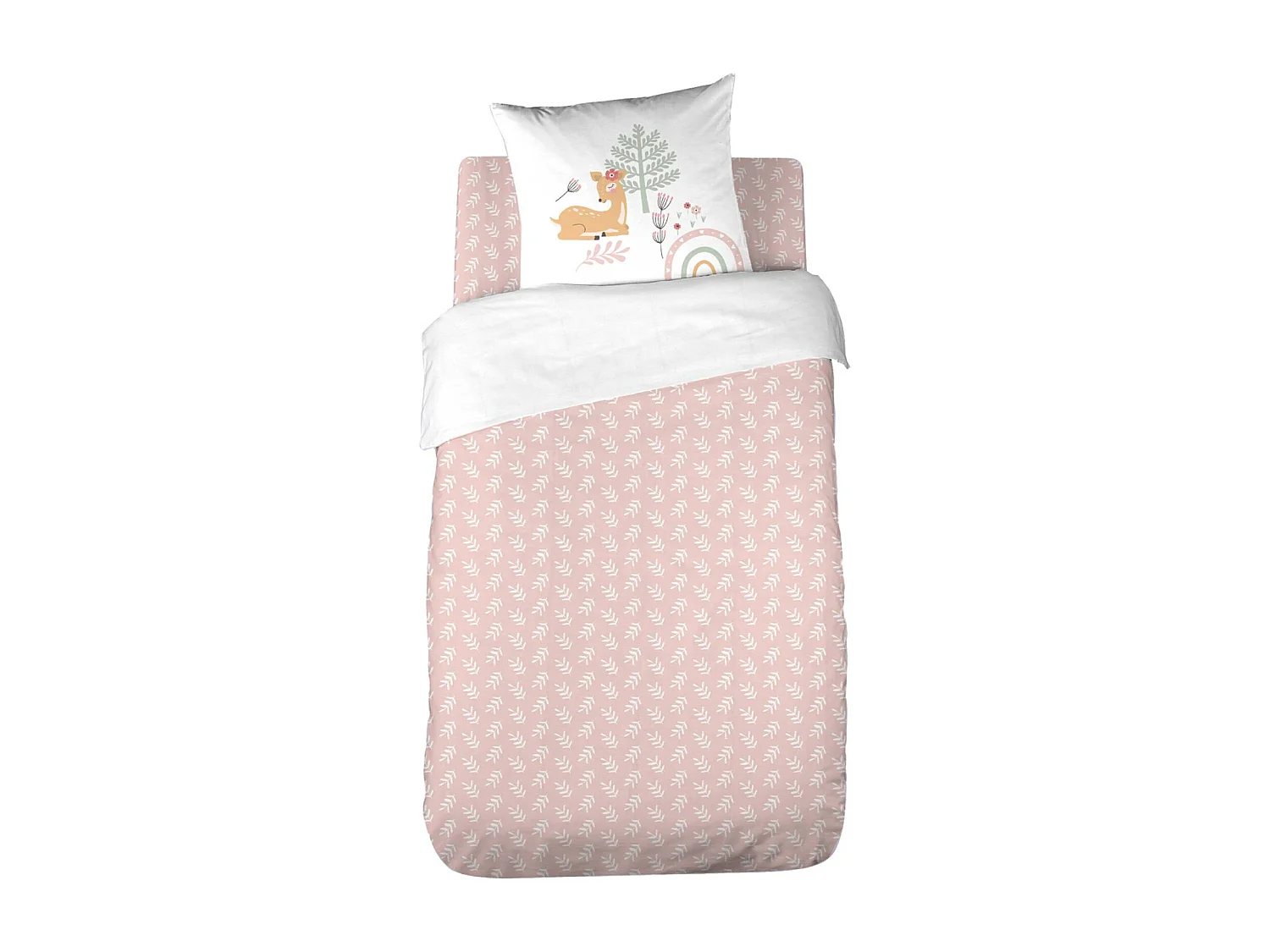 Biancheria da letto in microfibra reversibile stampata foresta