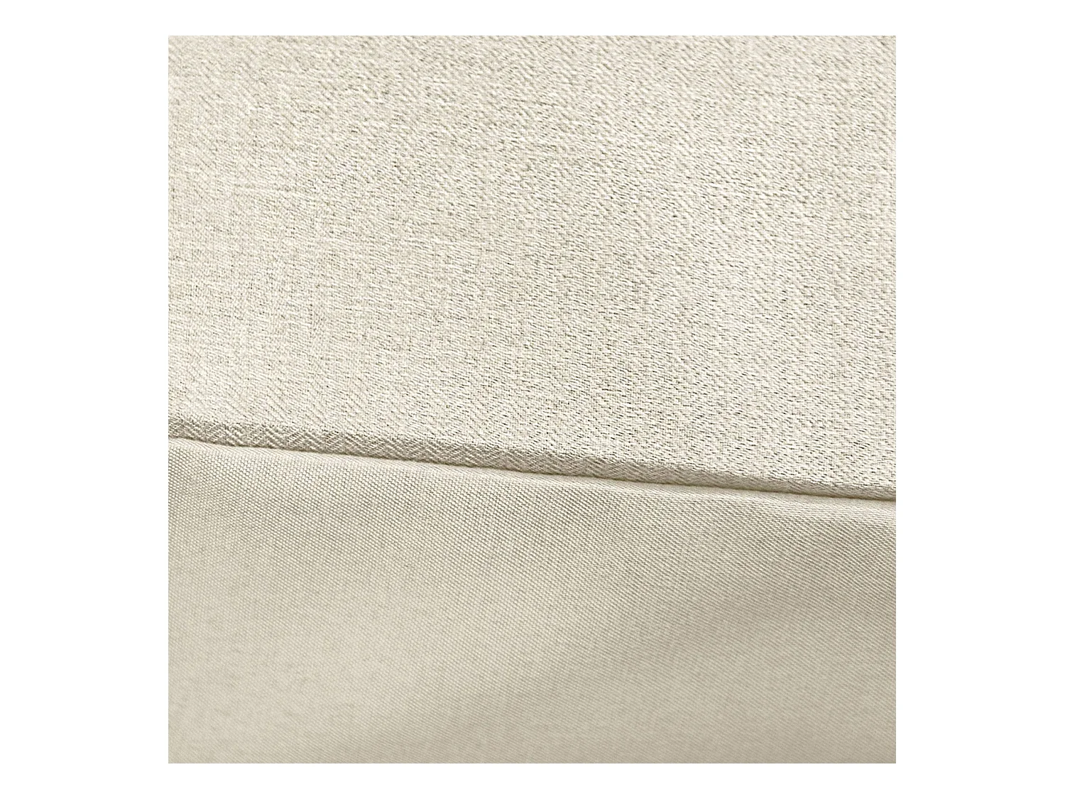 Parure de lit ESPIGA crème 2 places. réversible. bi-matière. 240 x 220 cm