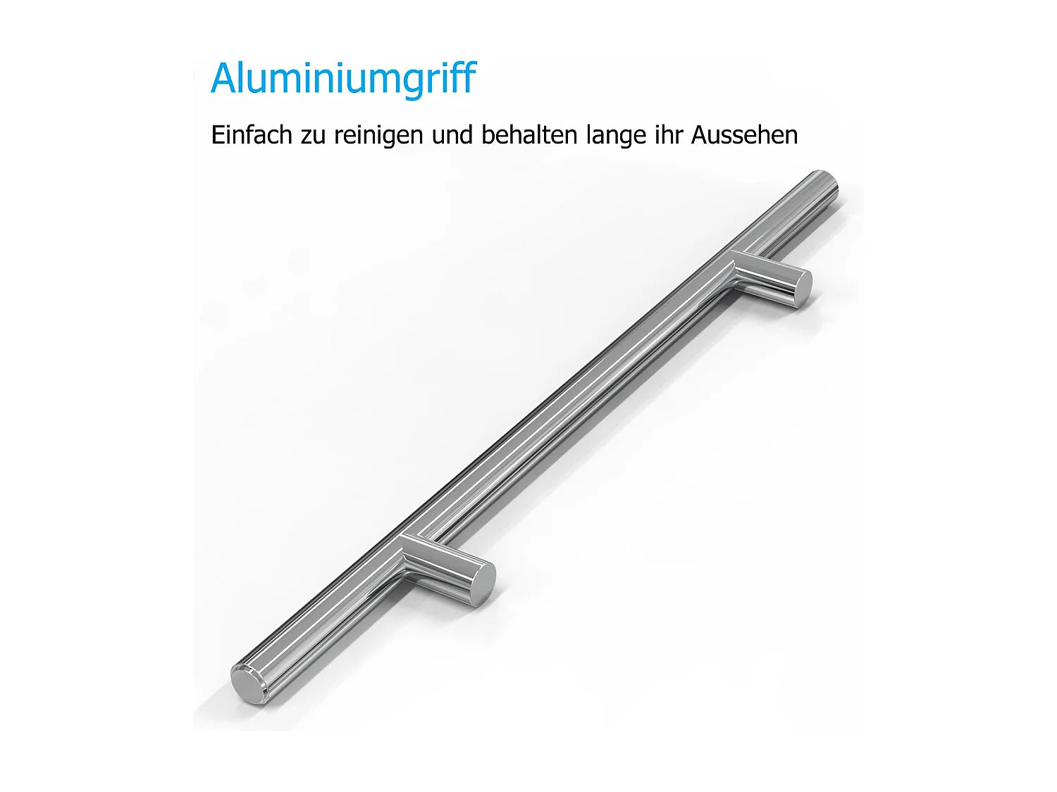 AICA Badmöbel 45cm Mineralguss Waschtisch mit Unterschrank - Matt Weiß Hängeschrank