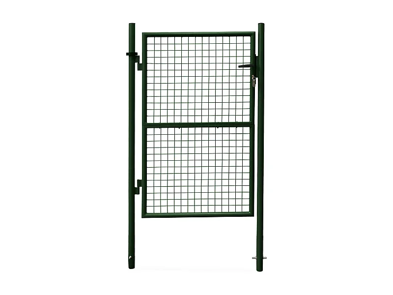 Portillon de jardin en métal vert. double sens d'ouverture. Avec serrure.150x87cm