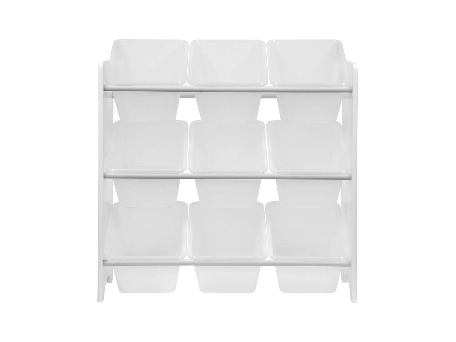 Lot de 2 meubles de rangement pour enfant blanc. 18 casiers. 64x29.5x60cm