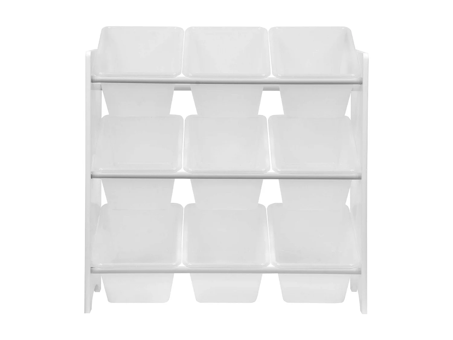 Lot de 2 meubles de rangement pour enfant blanc. 18 casiers. 64x29.5x60cm