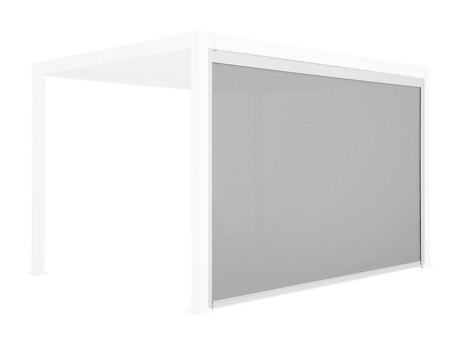 Toldo de 4m para pérgola bioclimática blanco