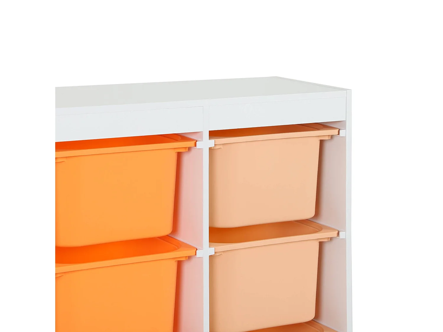 Mobile per bambini con 6 scatole colorate, arancione