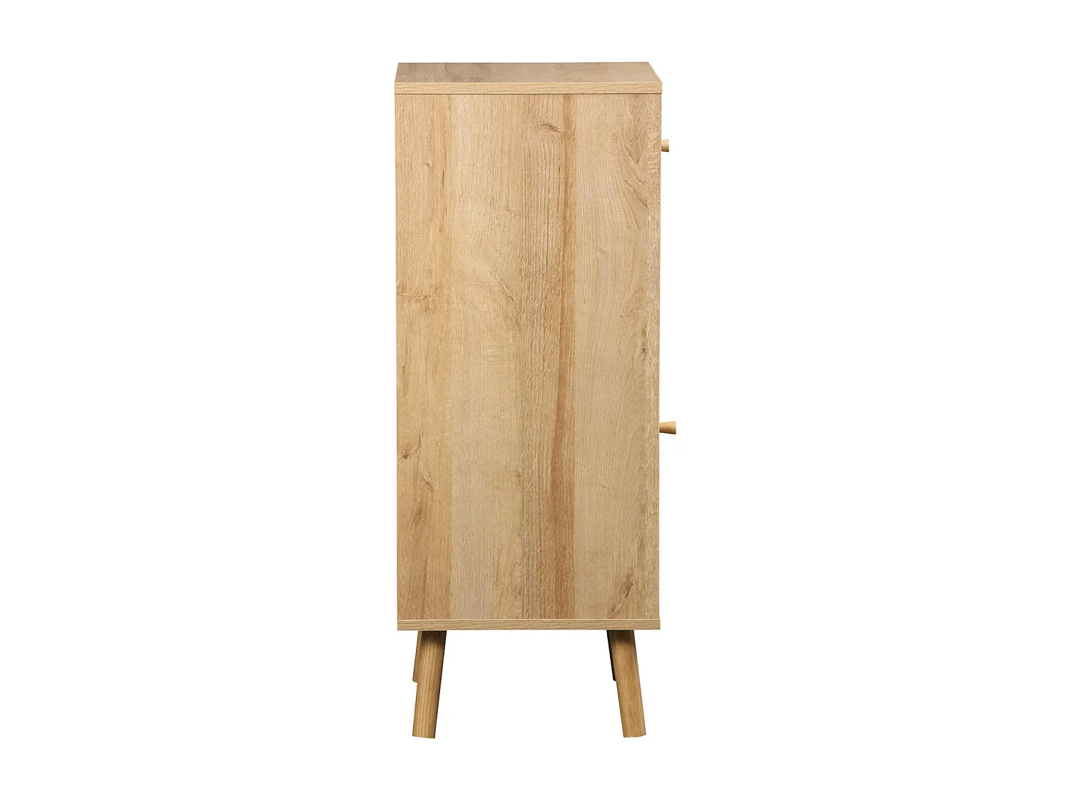 Mobile da bagno decorato in legno, marrone naturale