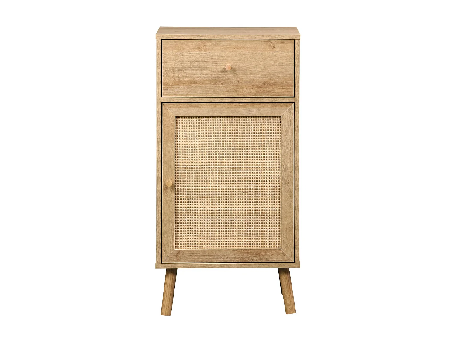 Mobile da bagno decorato in legno, marrone naturale