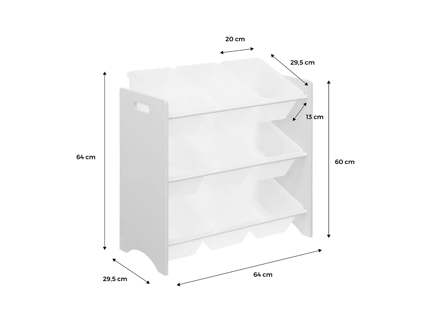 Lot de 2 meubles de rangement pour enfant vert céladon. 18 casiers. 64x29.5x60cm