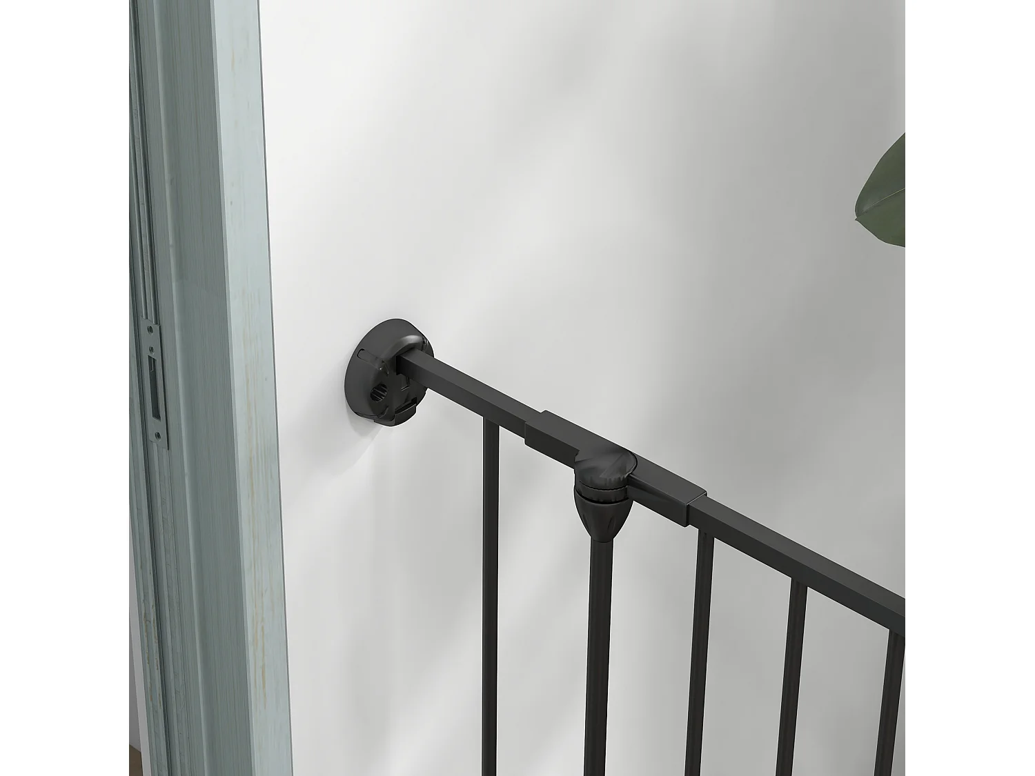 Cancellino per cani taglia media e grande a 6 pannelli pieghevoli nero