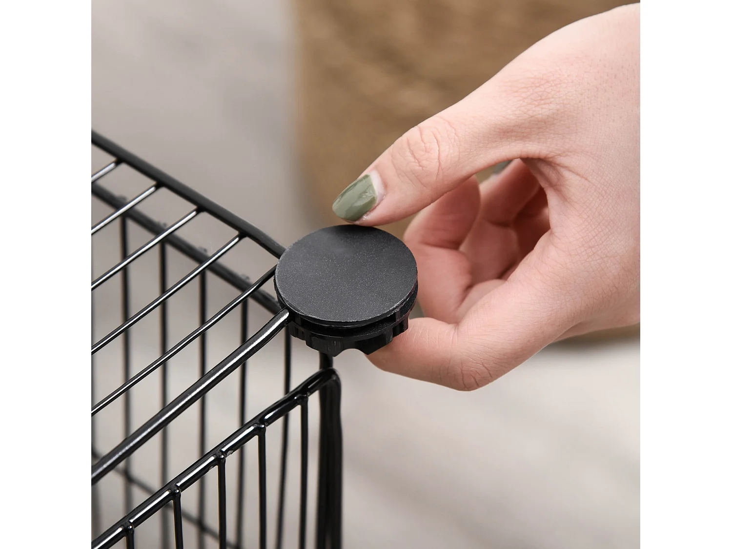 Gabbia per conigli e piccoli animali, 22 pannelli modulabili in metallo