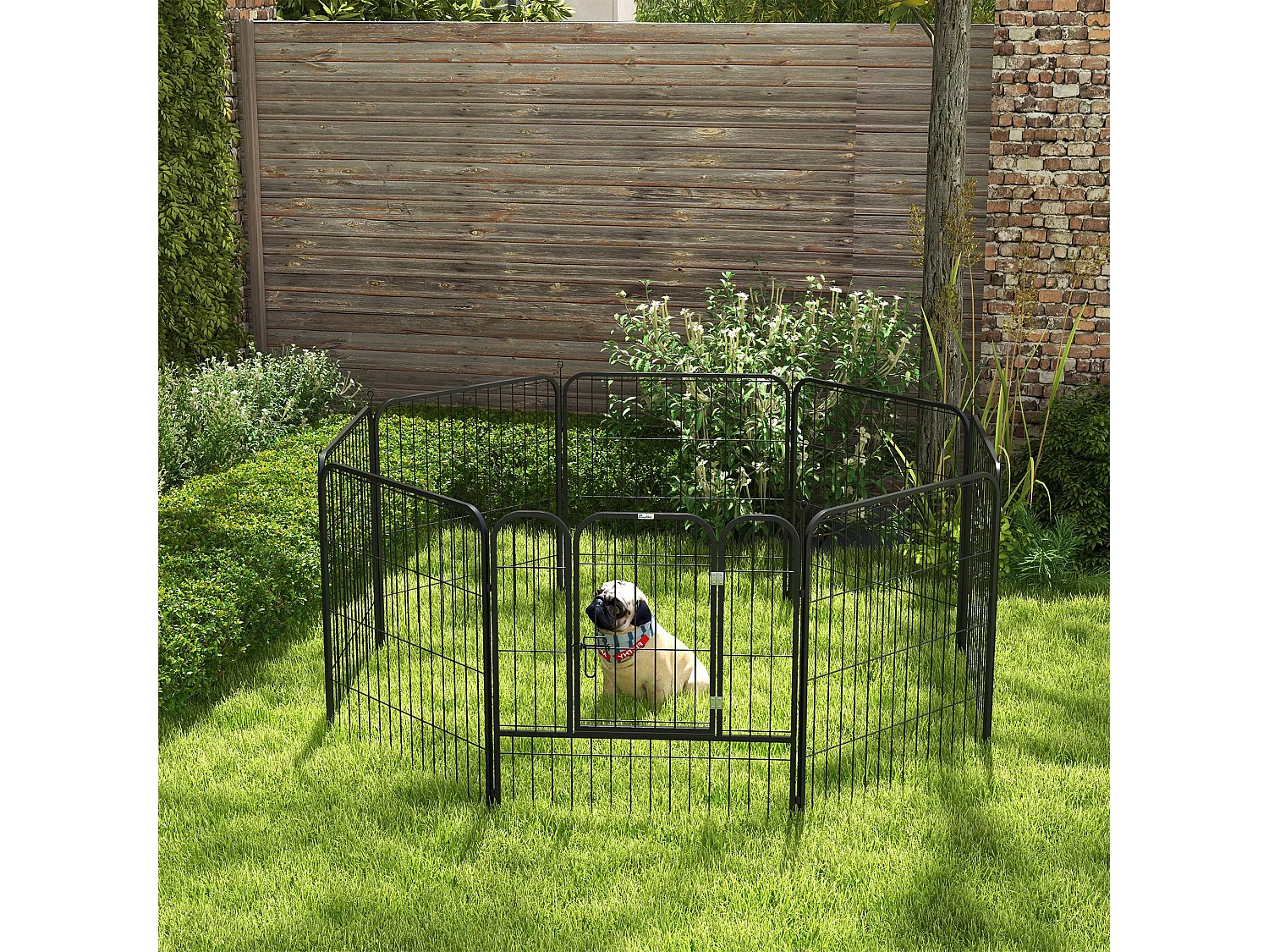 Recinto modulare per cani e cuccioli da interno esterno 8 pz 80x80cm