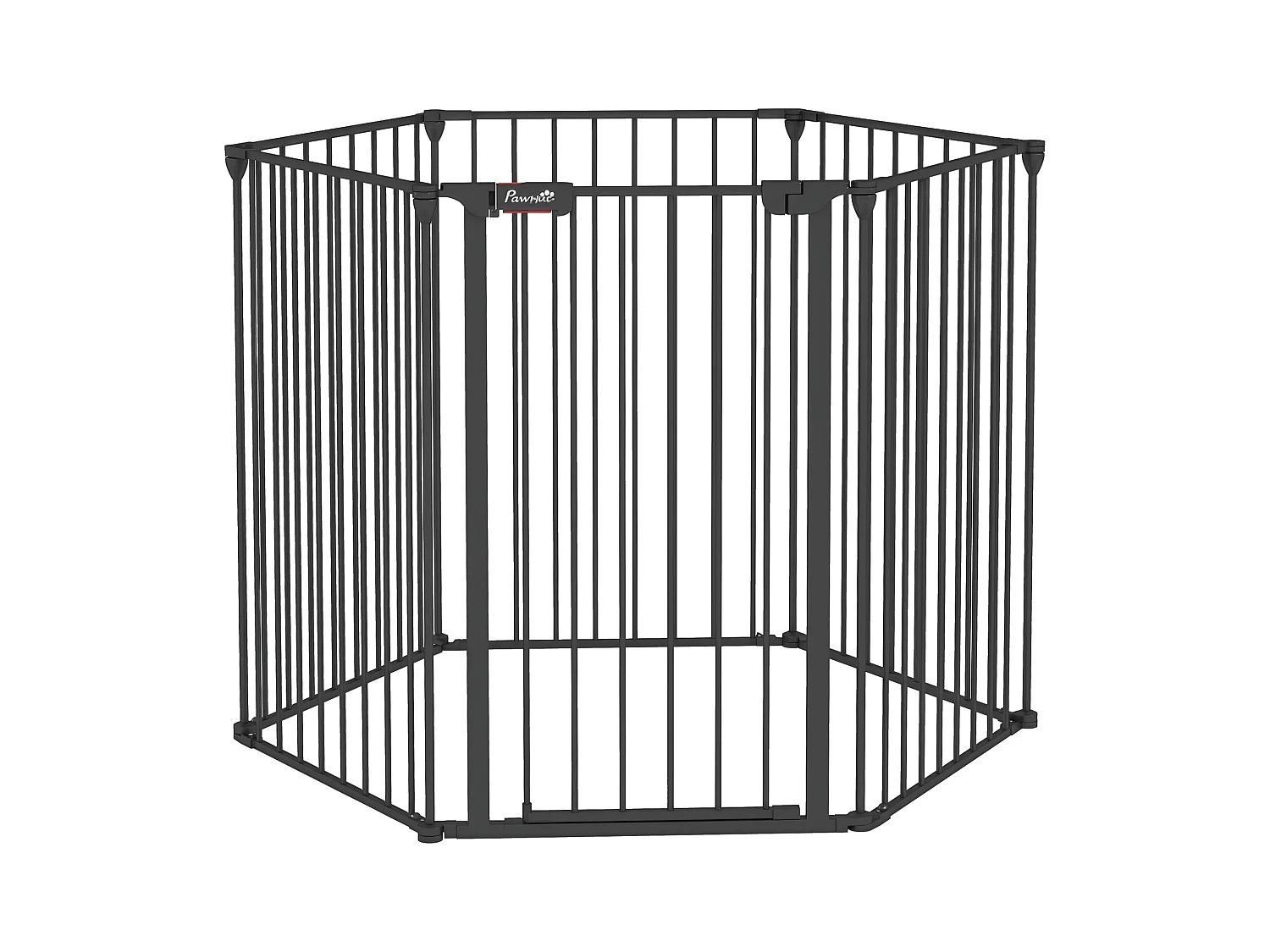 Cancellino per cani pieghevole e modulabile in metallo e plastica nero