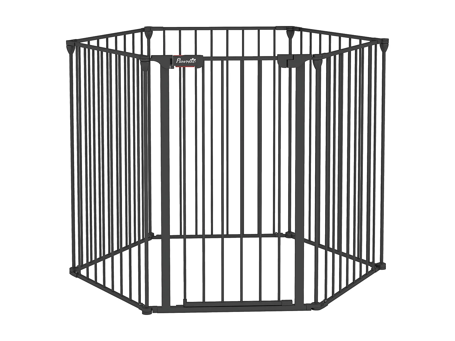 Cancellino per cani pieghevole e modulabile in metallo e plastica nero