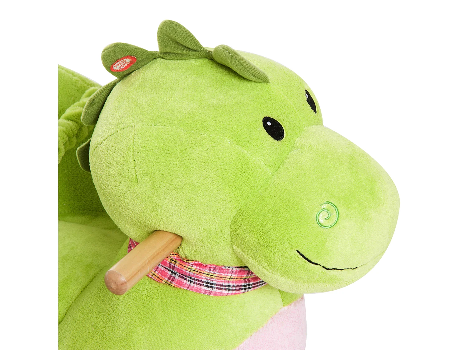 Cavallo a dondolo con ruote drago per bambini 18-36 mesi verde