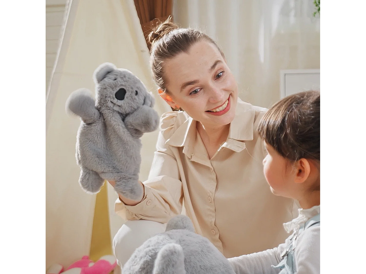 Cavallo a dondolo koala per bambini 18-36 mesi 60x33x50cm