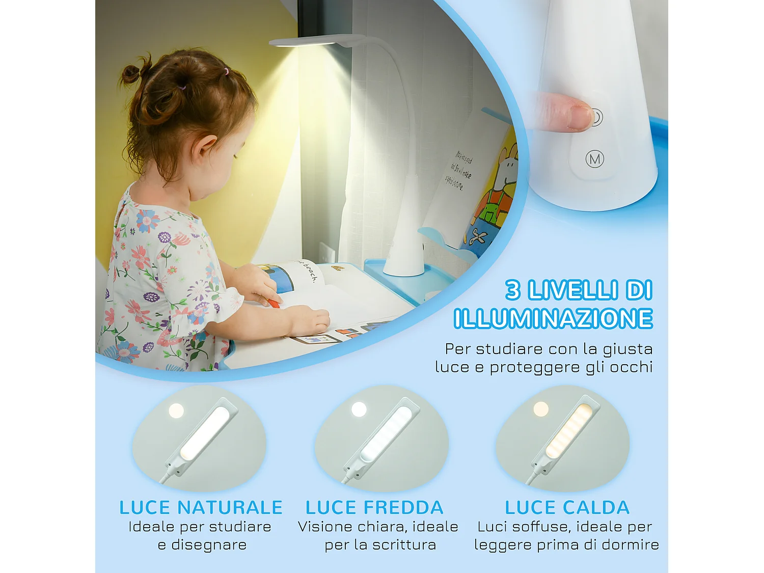 Banco scuola con sedia per bimbi 6-12 anni altezza regolabile