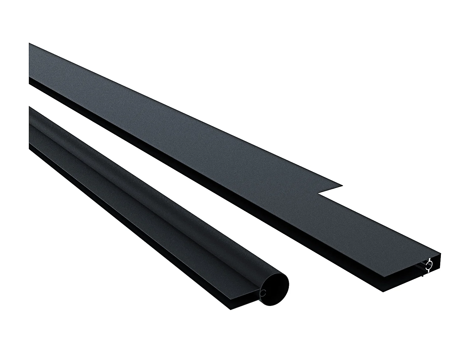 Pensilina Per Copertura In Policarbonato Alveolare Tettoia Modulabile Per Esterno Per Porte Balcone Finestre Elegante E Resistente, Colore Nero E Fumè (100 x 300cm)