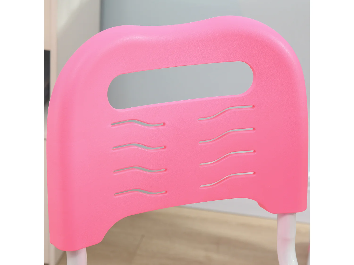 Banco scuola con sedia ad altezza regolabile e piano inclinabile rosa