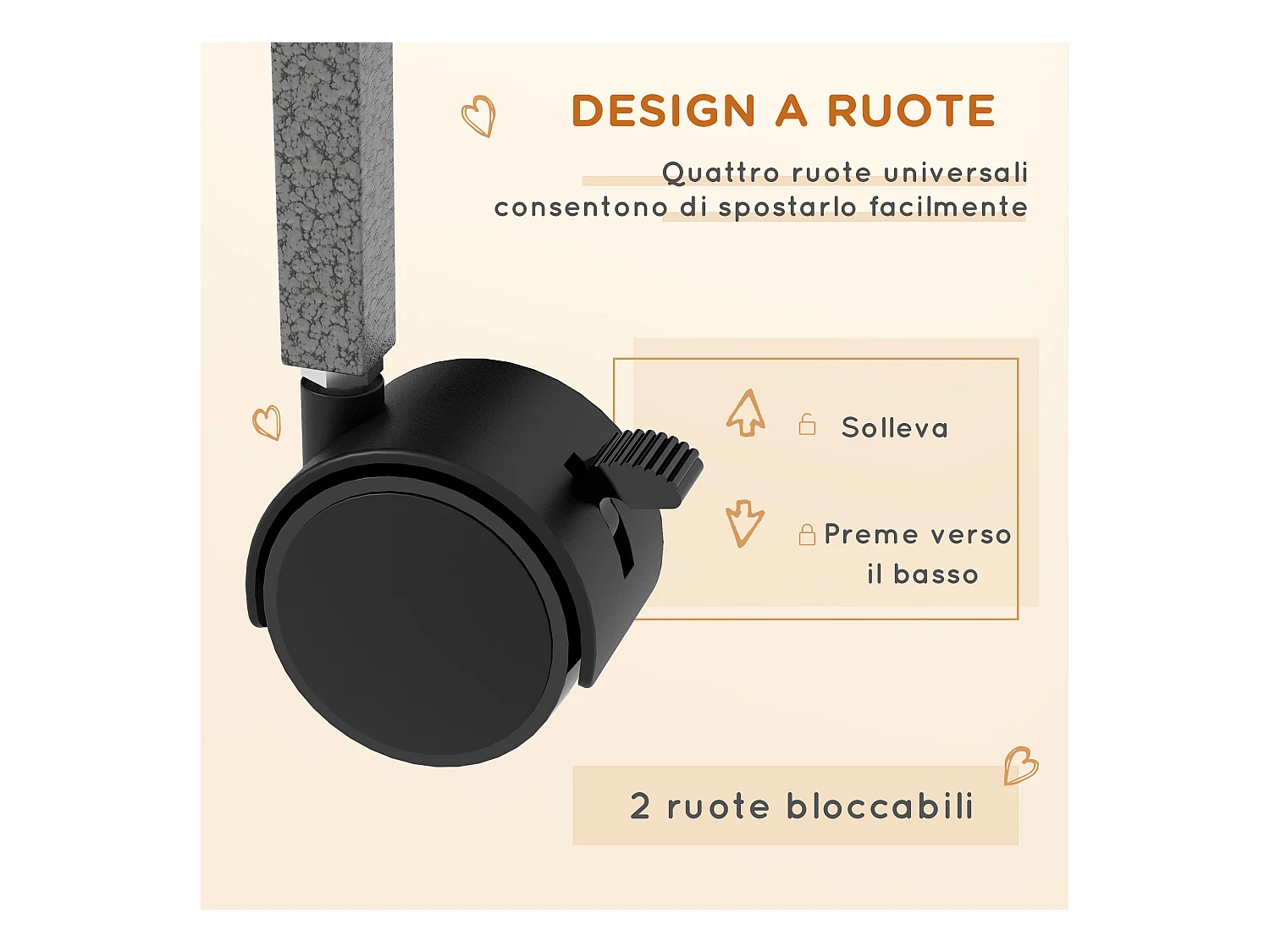 Gabbia per conigli con 4 ingressi e amaca in acciaio e pp 80x52x159 cm