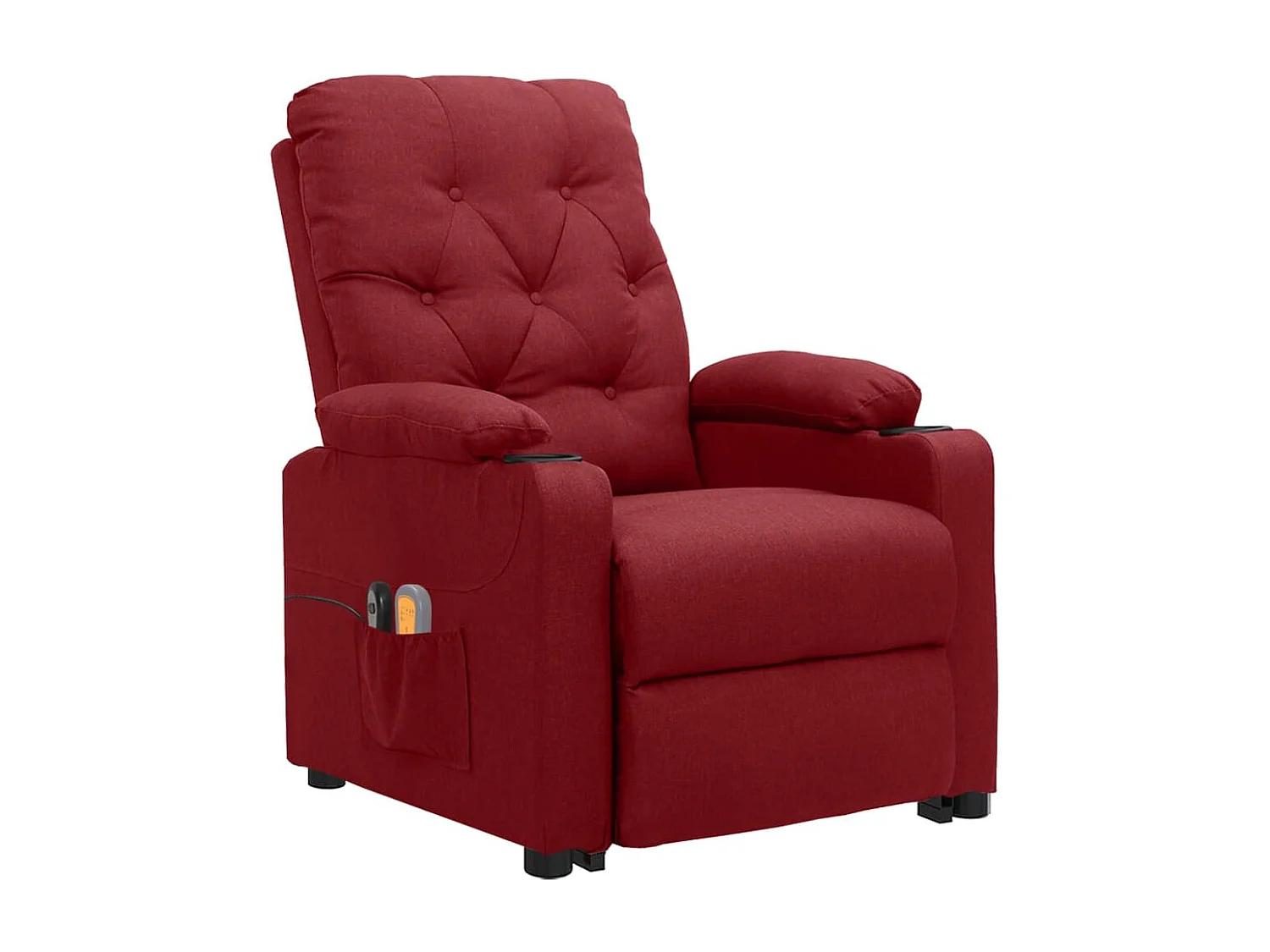 Fauteuil de massage Rouge bordeaux Tissu