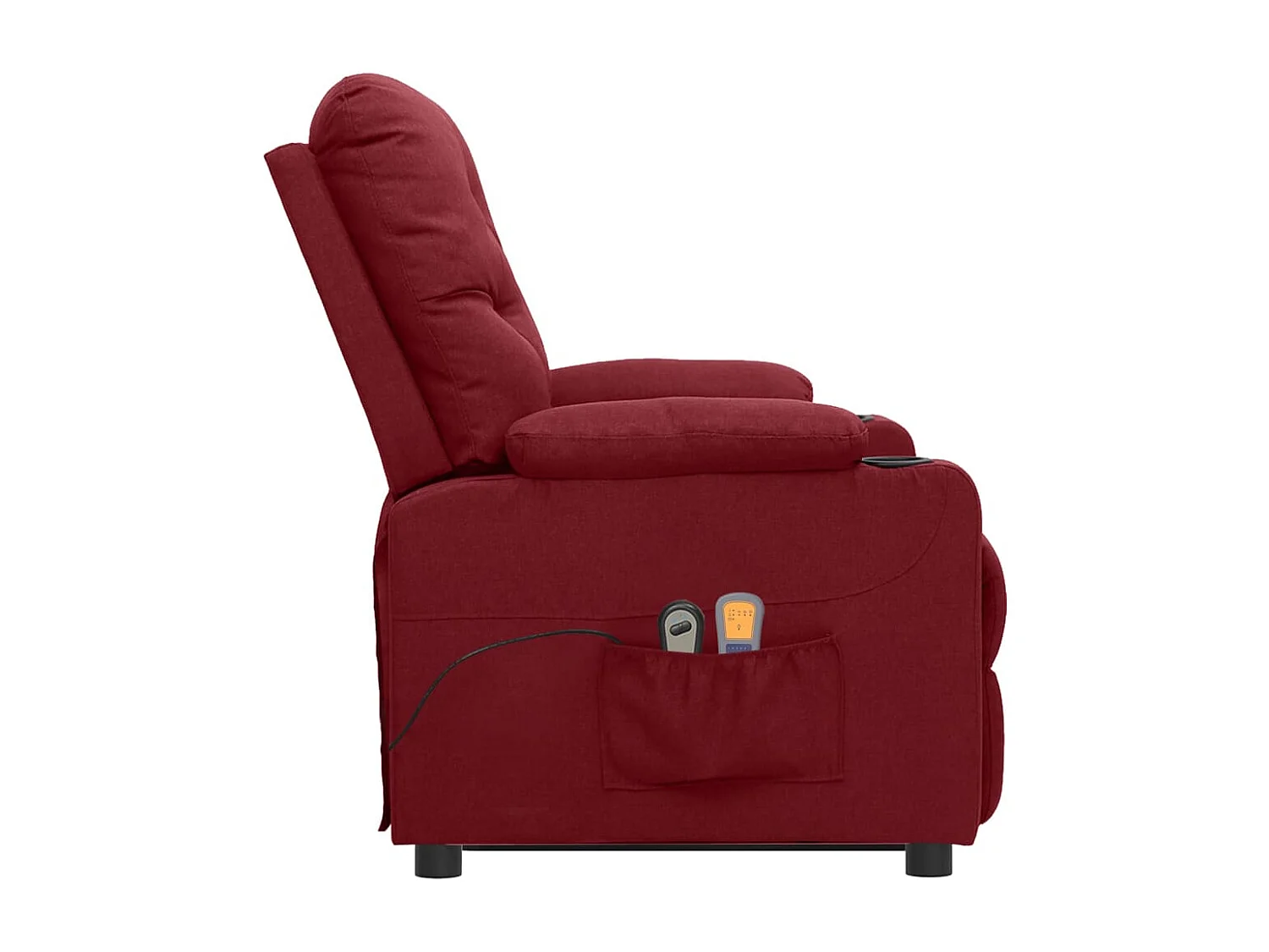 Fauteuil de massage Rouge bordeaux Tissu
