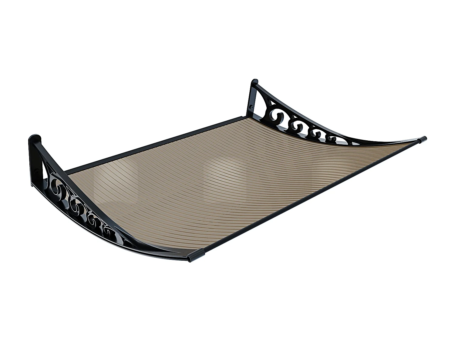 Pensilina Per Copertura In Policarbonato Alveolare Tettoia Modulabile Per Esterno Porte Balcone Finestre Elegante Resistente Fum\u00e8 100 x 240 cm