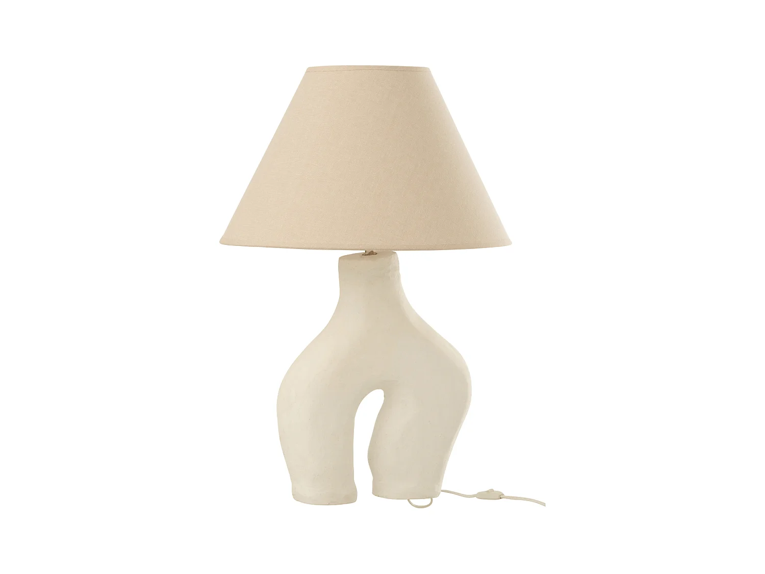 Lampe à Poser Design "Bali Bliss" 70cm Blanc