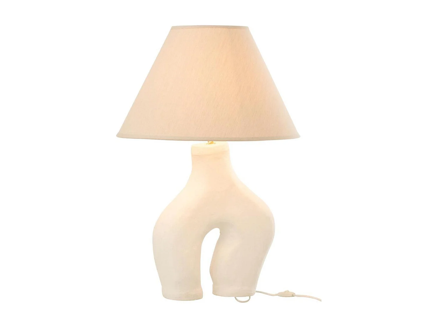 Lampe à Poser Design "Bali Bliss" 70cm Blanc