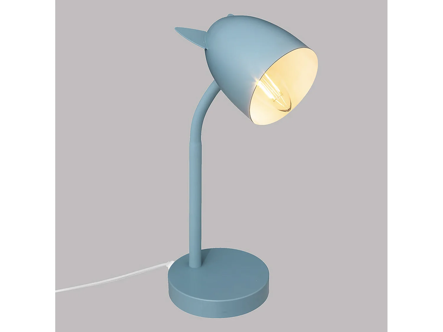 Lampe à Poser en Métal "Oreilles" 31cm Bleu