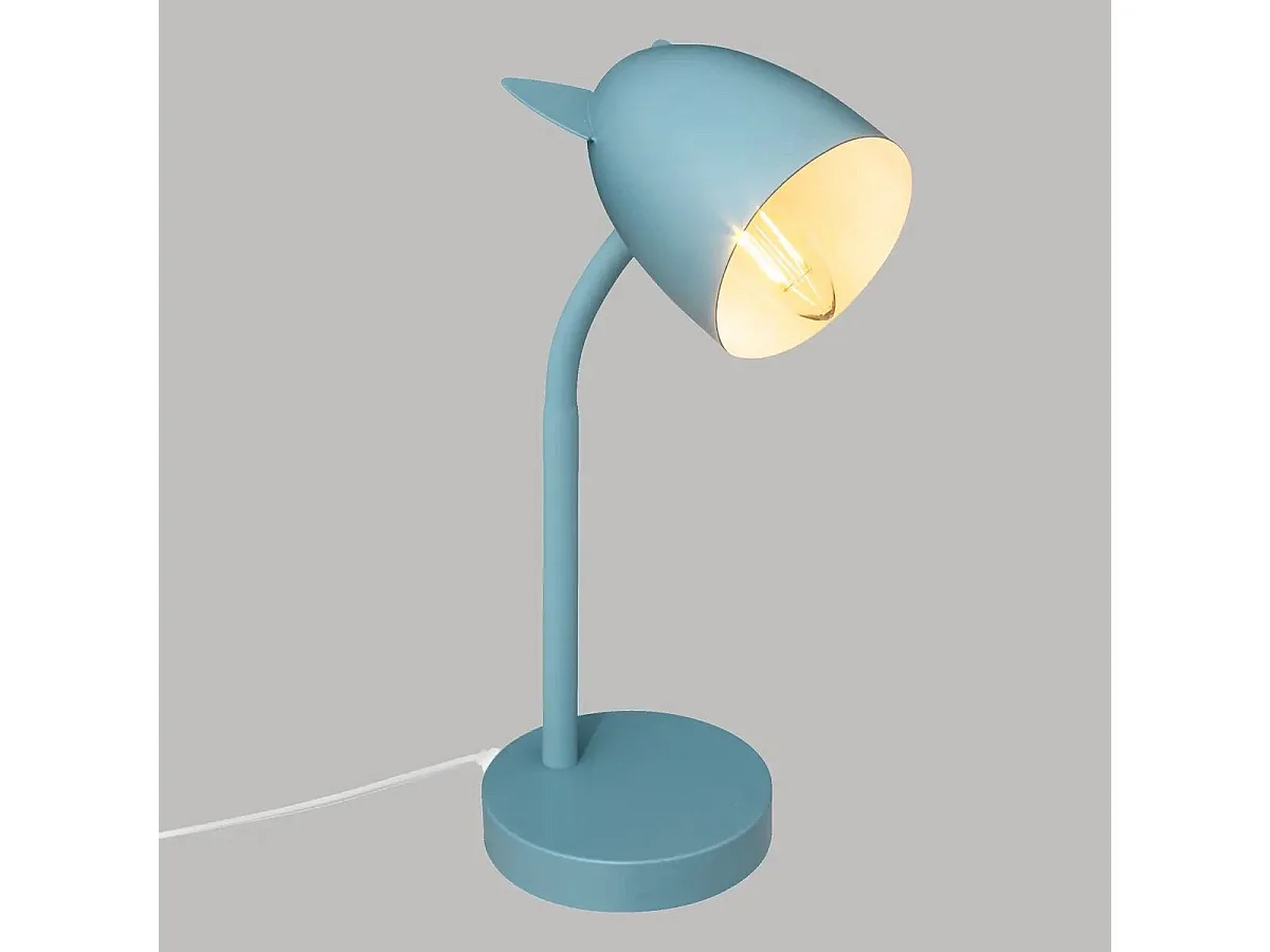 Lampe à Poser en Métal "Oreilles" 31cm Bleu