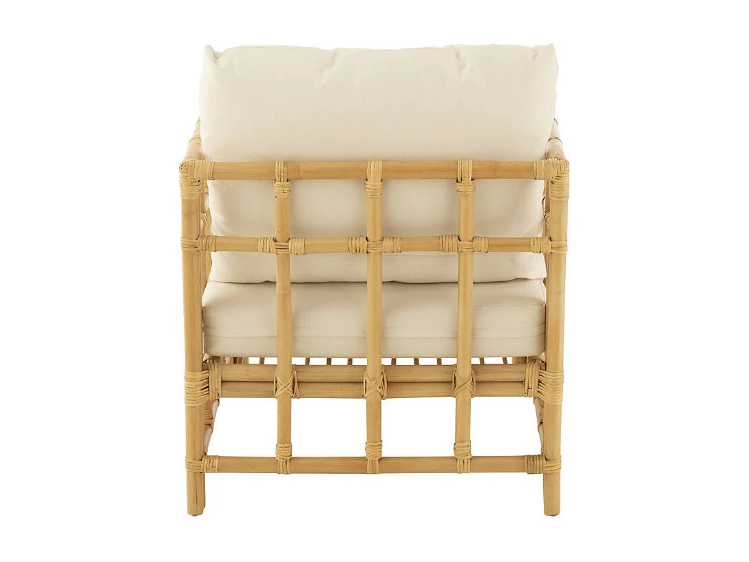 Rattansessel mit Kissen