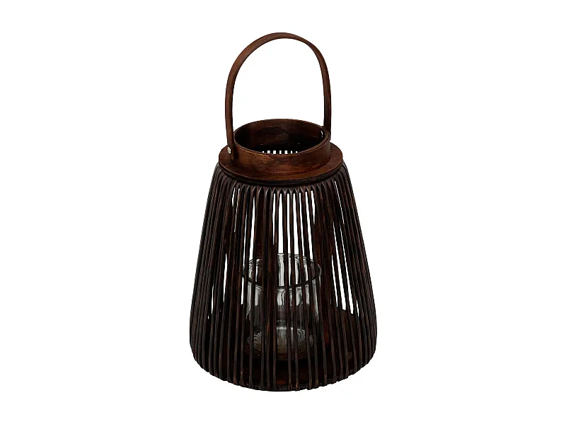 Lanterne Avec Anse "Hopia" 31cm Marron