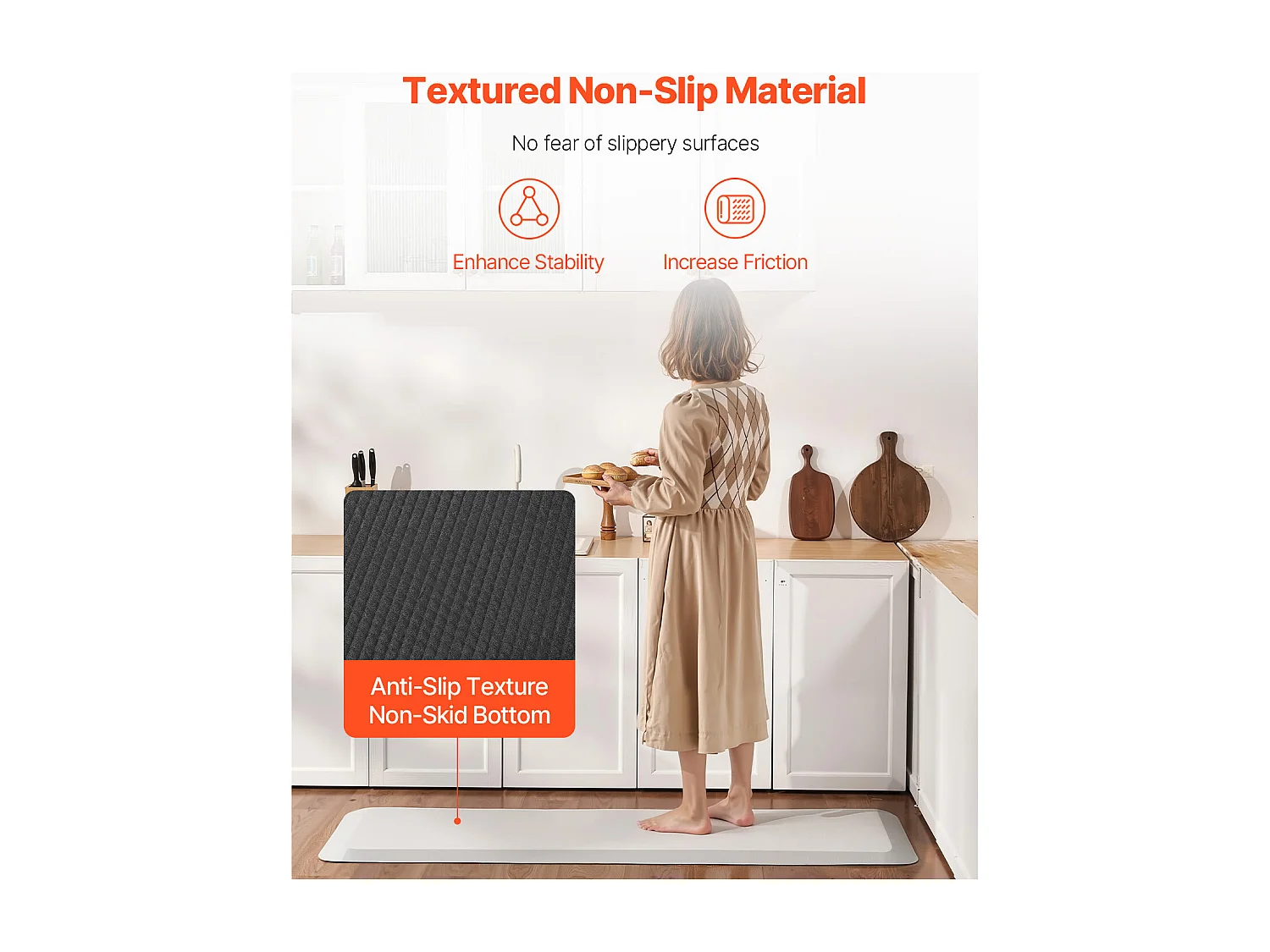 Tapis Antichute SucceBuy pour Personnes âgées - Protection Antichute de 1,9 cm d'épaisseur, 61 x 178 cm